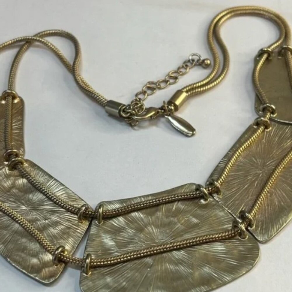 Statement Necklace Gold Colored From Natasha - image 3